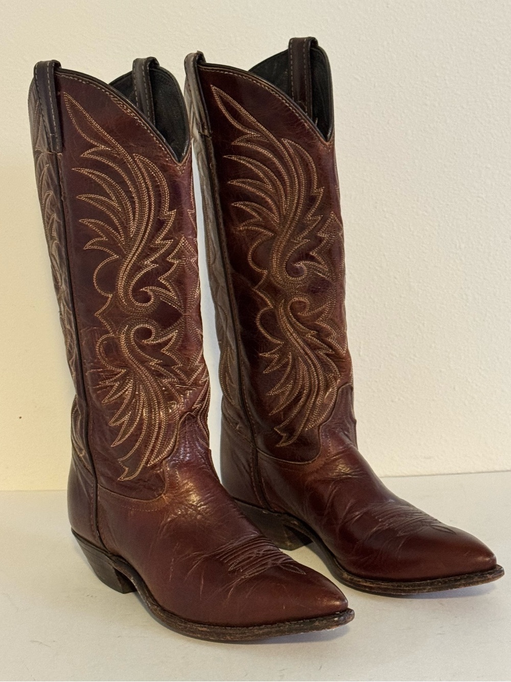 Vintage Code West Leather Western Cowgirl Boots Womens 7.5 M